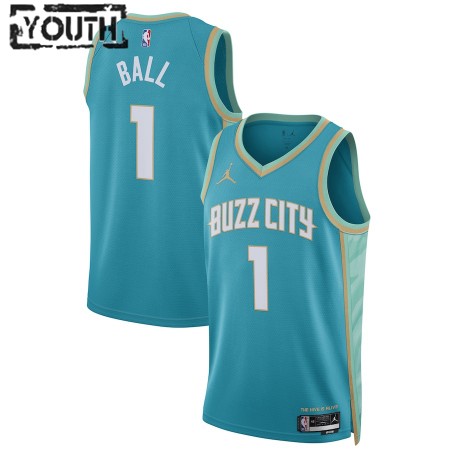 Dres Charlotte Hornets LaMelo Ball Jordan 2023-24 City Edition Teal Swingman - Dječji